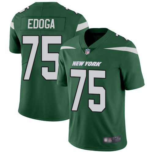 New York Jets Limited Green Men Chuma Edoga Home Jersey NFL Football #75 Vapor Untouchable